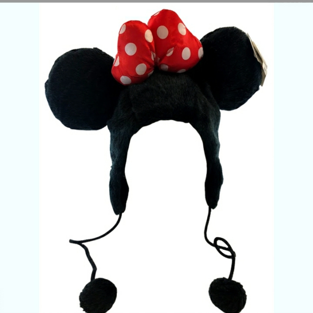 Disney Adult- Minnie Mouse Faux Fur W/ Bow & Ears